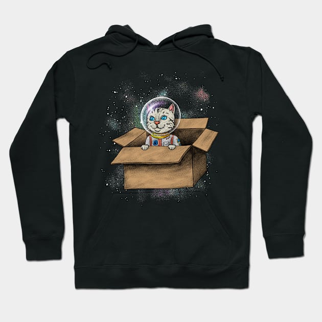 Catstronaut Hoodie by forsureee